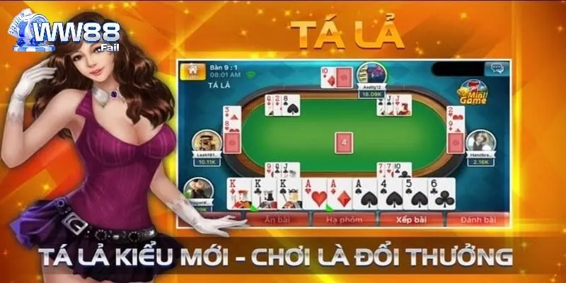 Tá Lả Trực Tuyến - Game Bài Đổi Thưởng Kịch Tính Tại WW88 2 Sơ lược trò chơi bài tá lả
