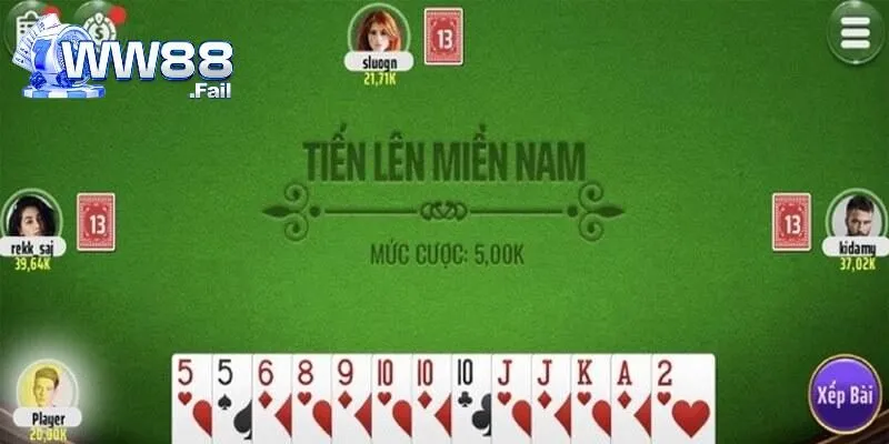 Tiến Lên Miền Nam - Game Bài Trực Tuyến Hấp Dẫn Tại WW88 2 Sơ lược trò chơi Tiến Lên Miền Nam online
