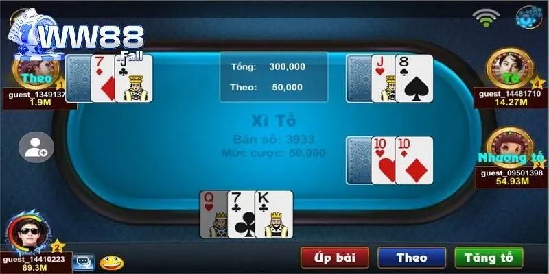 Xì tố WW88 - Tinh Hoa Game Bài Trực Tuyến Đẳng Cấp 2 Sơ lược về game đánh bài Xì Tố